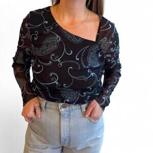 Vintage mesh top by the limited women's large